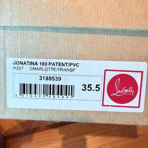 Christian Louboutin Jonatina 100 Patent/PVC Heels